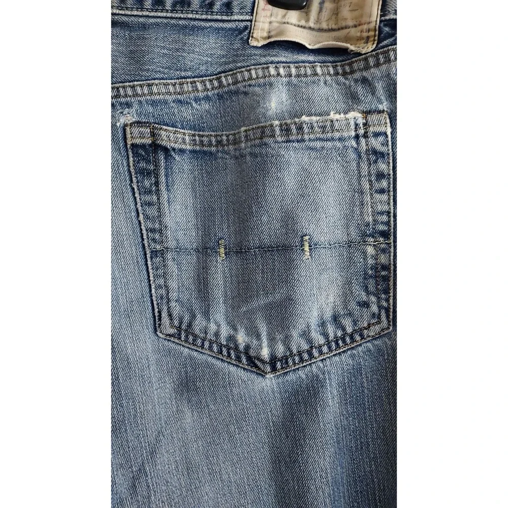 Polo Ralph Lauren Jeans Men's 34x32 Vintage 67 Straight Blue Medium Washed Denim